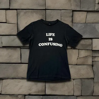Pre-owned Number N Ine Aw03 Number Nine “life Is Confusing” Tee