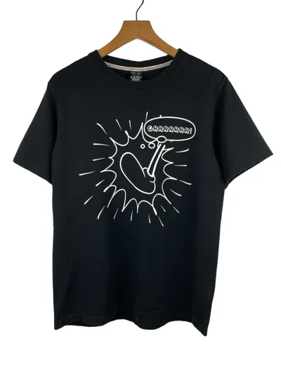 Pre-owned Number N Ine Aw08 “my Own Private Portland” Mickey Kicking In Black