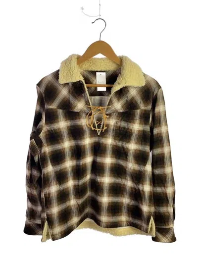 Pre-owned Number N Ine Aw09 Hockey Flannel In Brown