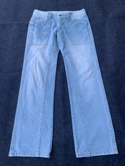 Pre-owned Number N Ine Back Number Bn-2712010 Japan Jeans Low Rise Baker Denim In Blue