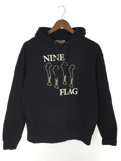 Pre-owned Number N Ine Boxy "nine Flag" Hoodie In Black