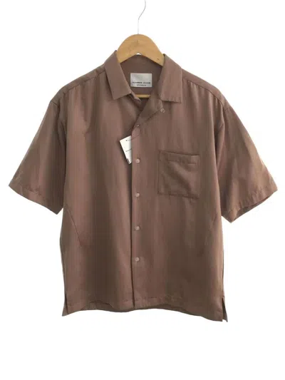 Pre-owned Number N Ine Boxy Open Collar Short Sleeve Button Shirt In Brown