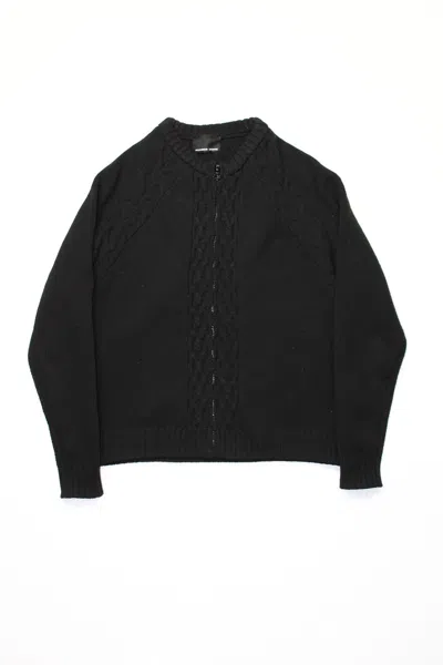 Pre-owned Number N Ine Cable Knit Cardigan In Black