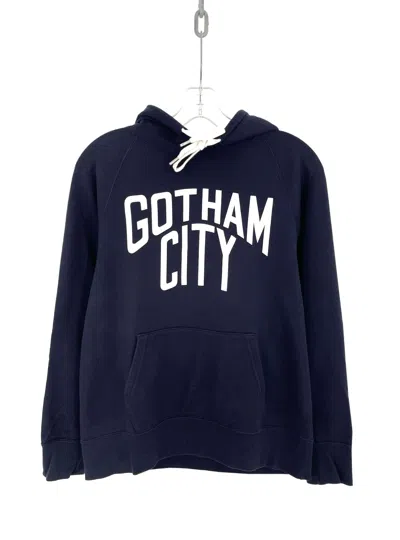 Pre-owned Number N Ine Gotham City Hoodie In Blue