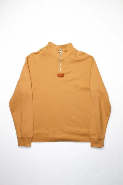 Pre-owned Number N Ine Logo Half Zip Sweatshirt In Orange