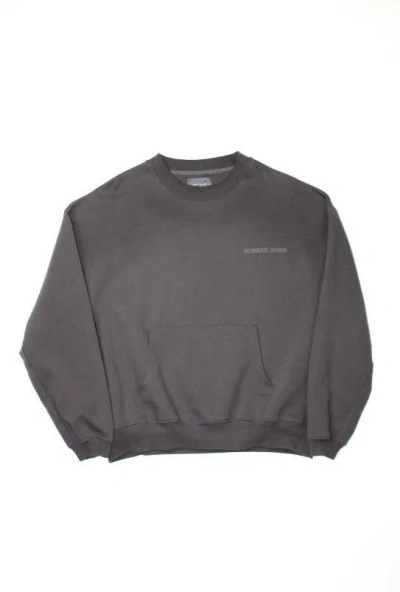 Pre-owned Number N Ine Logo Sweatshirt In Gray