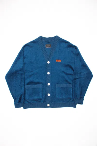 Pre-owned Number N Ine Mohair Cardigan In Blue