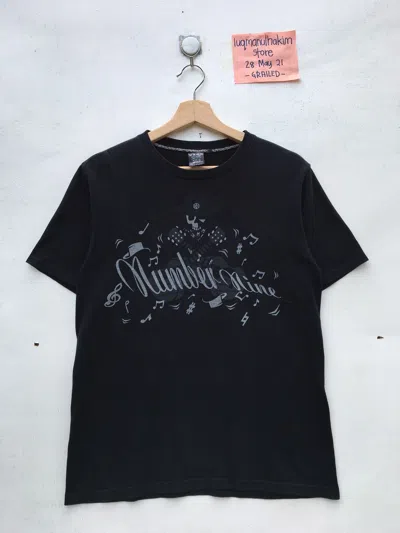 Pre-owned Number N Ine Number (n)ine Black Spellout Tshirt