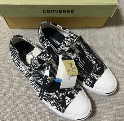 Pre-owned Number N Ine Number Nine × Converse 07ss About A Boy Jack Purcell Us11.5 Shoes In Black