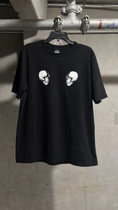 Pre-owned Number N Ine Number Nine Double Skull Tee In Black
