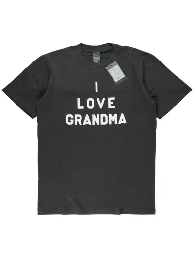 Pre-owned Number N Ine Number (n)ine I Love Grandma Print Tshirt In Charcoal