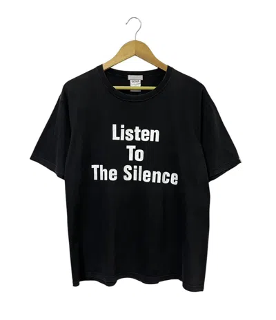 Pre-owned Number N Ine Number Nine Listen To The Silence Vintage Anvil Japan Tshirt In Black