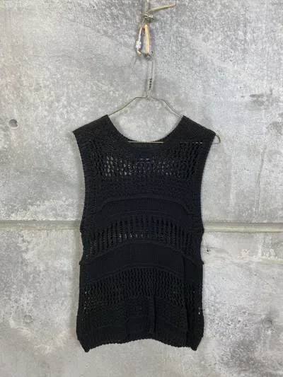 Pre-owned Number N Ine Number (n)ine Mesh Knit Sleeveless Tank Top Sweater