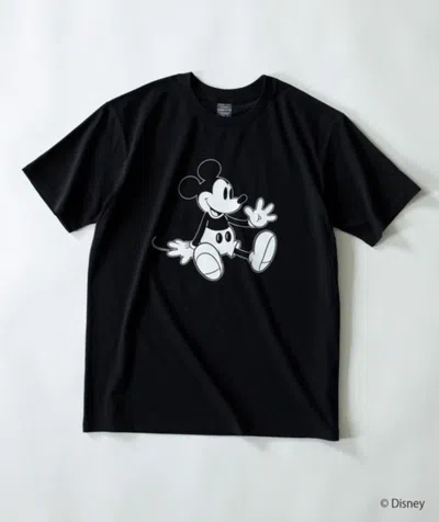 Pre-owned Number N Ine Number Nine Micky Mouse Tee Size 2 In Black