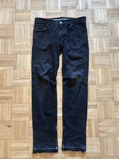Pre-owned Number N Ine Number Nine Pain Denim 07 Size 2 In Black
