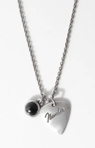 Pre-owned Number N Ine Number Nine Pick Necklace In Silver