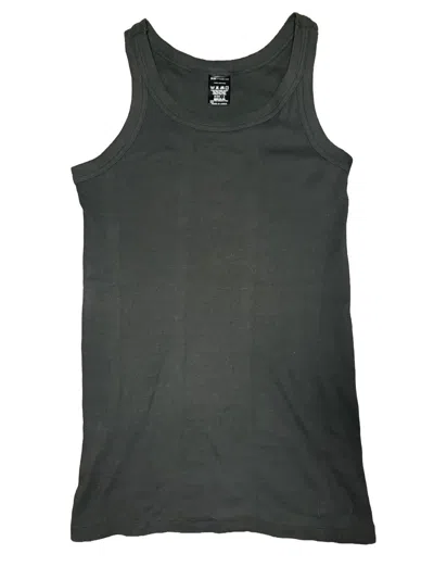Pre-owned Number N Ine Number (n)ine Ribbed Tank Top Grunge In Gray