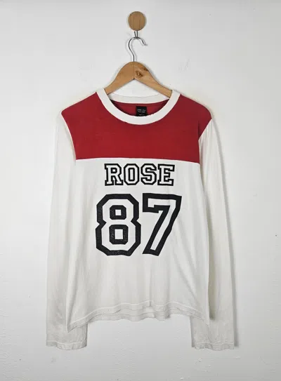Pre-owned Number N Ine Number Nine Rose 87 Shirt In Red/white