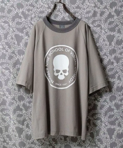 Pre-owned Number N Ine Number (n)ine School Of Visual Comedy Loose T-shirt Gray 4 In Grey