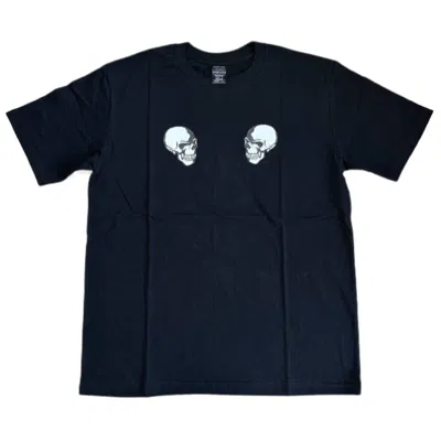Pre-owned Number N Ine Number Nine Skull Clash Tee Size 3 In Black