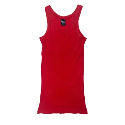 Pre-owned Number N Ine Number (n)ine Ss04 “dream Baby Dream” Ribbed Tank Top In Red