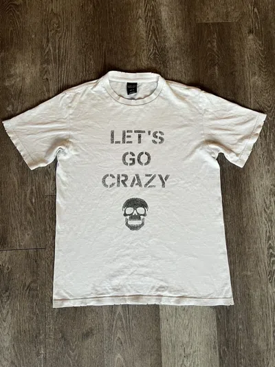 Pre-owned Number N Ine Number (n)ine Ss04 “lets Go Crazy” Tee In White