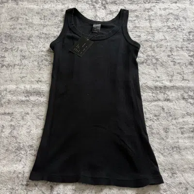Pre-owned Number N Ine Number (n)ine Ss04 Ribbed Tank Top New With Tags Black | 3