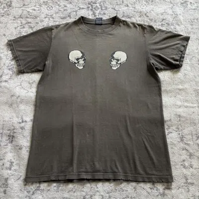 Pre-owned Number N Ine Number (n)ine Ss04 The Clash Double Skull T-shirt Brown | 2