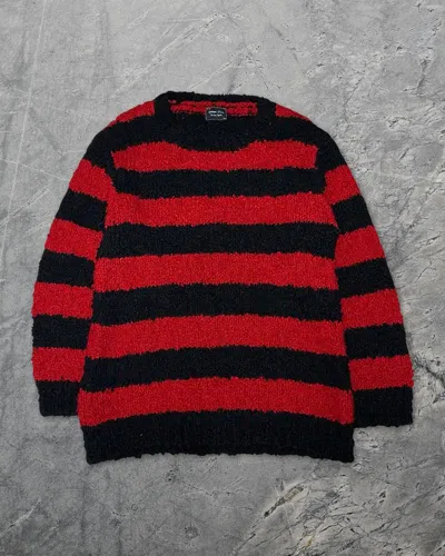 Pre-owned Number N Ine Number (n)ine Ssaw03 Touch Me I'm Sick Kurt Grunge Sweater In Red