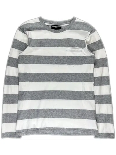 Pre-owned Number N Ine Number (n)ine Striped Pocket Longsleeve Tshirt In Grey