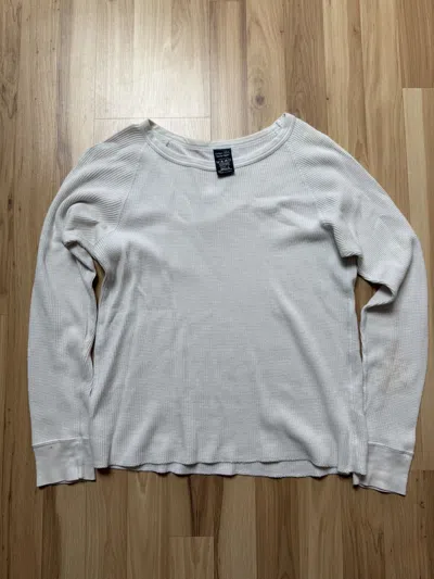 Pre-owned Number N Ine Number Nine Thermal Shirt Long Sleeve In White