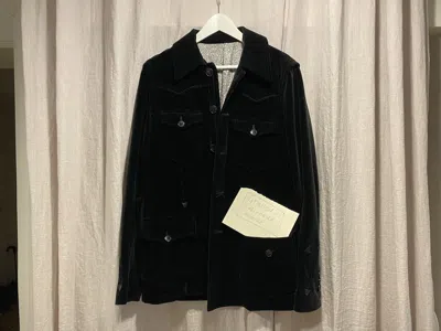 Pre-owned Number N Ine Number (n)ine Velvet Western Jacket Aw07 In Black