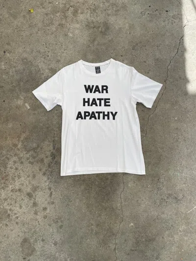 Pre-owned Number N Ine Number (n)ine War Hate Apathy Shirt In White