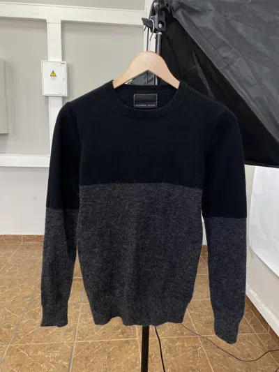 Pre-owned Number N Ine Number (n)ine Wool Mohair Knit Sweater Retro Hype Y2k In Black