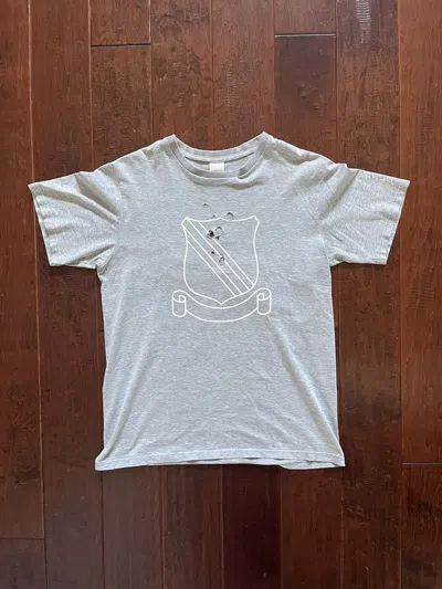 Pre-owned Number N Ine Og Number (n)ine Aw01 Shield Crest Emblem Tee Standards In Gray