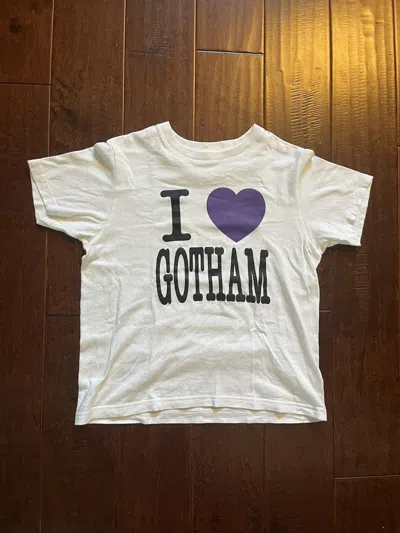 Pre-owned Number N Ine Og Number (n)ine Ss02 I Heart Gotham / I Love Gotham Tee In White