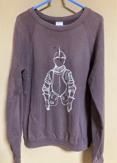 Pre-owned Number N Ine Og Release Raglan Knight Sweatshirt In Charcoal