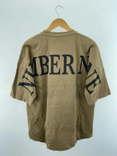 Pre-owned Number N Ine Oversized Spellout Logo Tee In Khaki