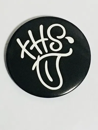 Pre-owned Number N Ine Pin Badge Button The High Streets Logo Archival In Black