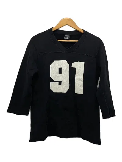 Pre-owned Number N Ine "rose 91" Football Sweatshirt In Black