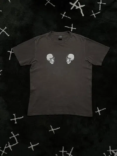 Pre-owned Number N Ine Ss04 - Original Double Skull T-shirt In Brown