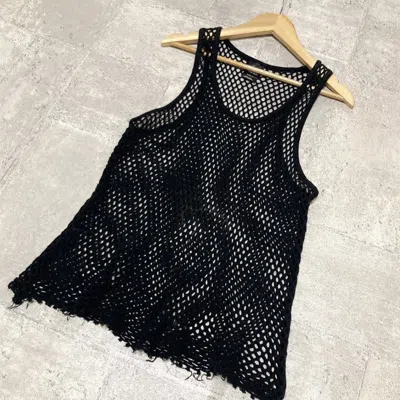 Pre-owned Number N Ine Ss04 ‘dream Baby Dream' Mesh Tank In Black