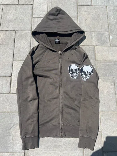 Pre-owned Number N Ine Ss04 Number Nine Double Skull Zip Up In