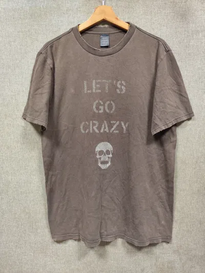 Pre-owned Number N Ine Ss04 Number Nine Let's Go Crazy Tee In Gray