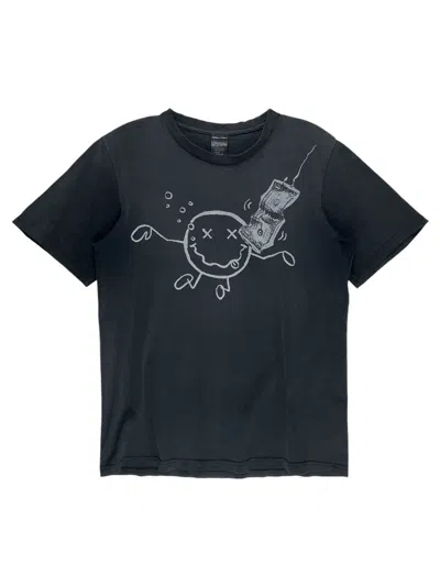 Pre-owned Number N Ine Ss06 Number (n)ine 9th Anniversary Nirvana Smiley Tshirt In Black
