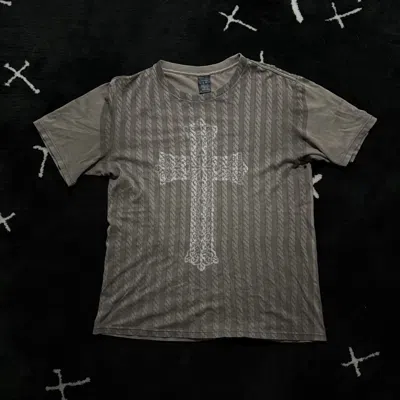 Pre-owned Number N Ine Sso7 - "about A Boy" Crying Heart God/cross T-shirt In Sand