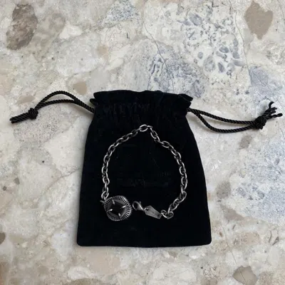 Pre-owned Number N Ine X Sterling Silver Number (n)ine Noir Onyx Bracelet