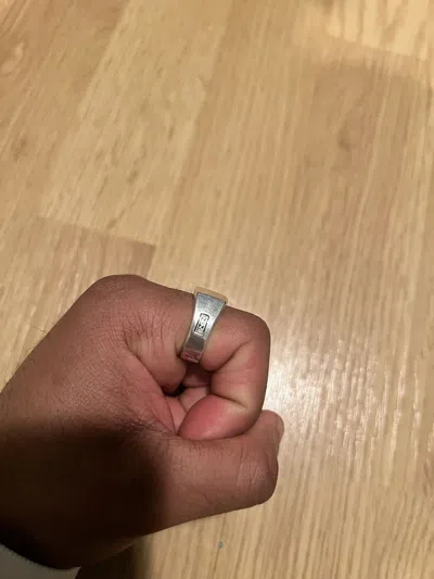 Pre-owned Number N Ine X Sterling Silver Number (n)ine Sterling Silver Ring