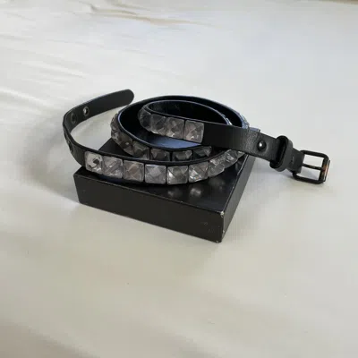 Pre-owned Number N Ine X Takahiromiyashita The Soloist Acrylic Studded Belt