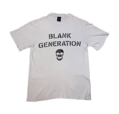 Pre-owned Number N Ine X Takahiromiyashita The Soloist Number Nine Aw04 Blank Generation T Shirt Size 3 In White